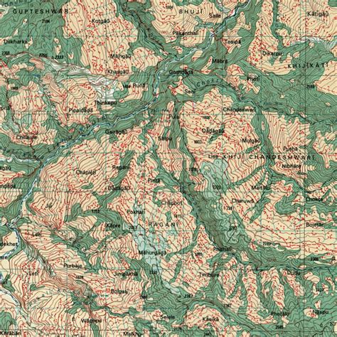 Nepal Elevation Map