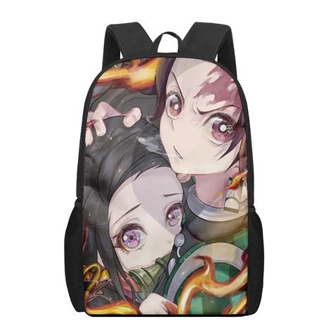 Nezuko Print Kids School Backpacks for Boys Girls – CRAZE