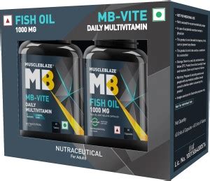 MUSCLEBLAZE MB- Vite & Fish Oil 1000mg Combo Pack Price in India - Buy ...