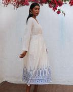 Buy Aestas Handprinted Cotton Dress | Dresses | Cotton dress women