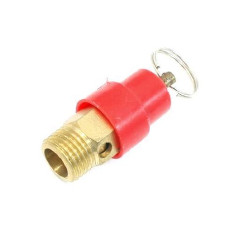 Alcoa Prime1/4PT Thread Safety Pressure Relief Valve Red for Air ...