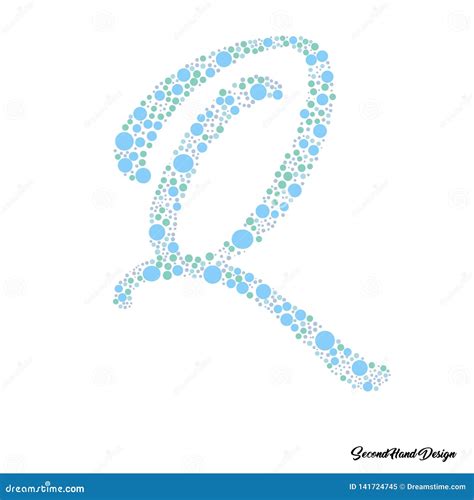 Q-shaped Image Patterned Dots Stock Illustration - Illustration of design, grapich: 141724745