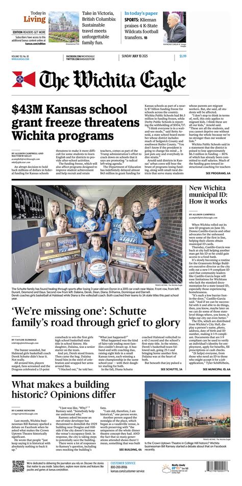 The Wichita Eagle Front Page