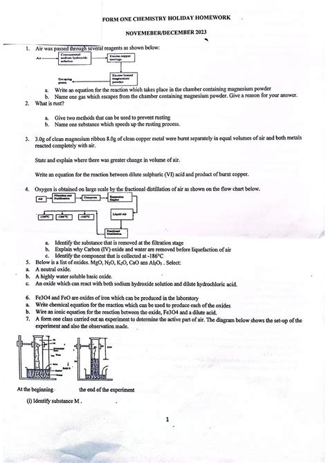 Image result for Chemistry Form 1 Tutorials