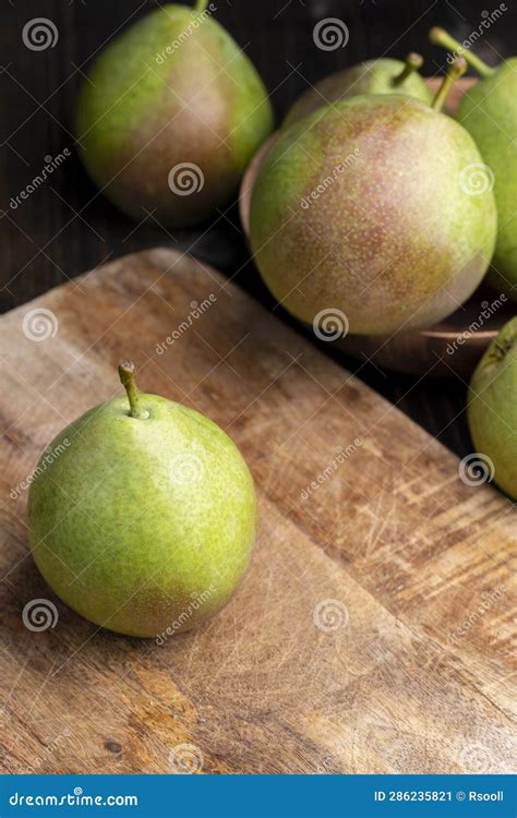 Whole Ripe Green Pears, Close Up Stock Image - Image of organic, object ...