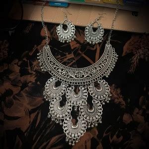 KUKRAIL Oxidised Silver Sterling Silver Silver Jewellery Set Price in ...