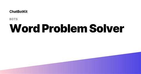 Image result for Word Problem-Solver