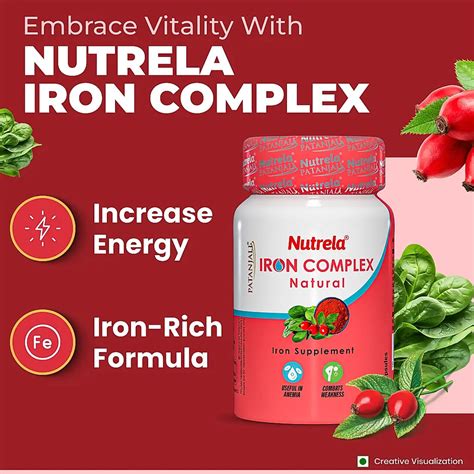 Buy Patanjali Nutrela Iron Complex Natural Capsules, Tablets at Nutrela ...