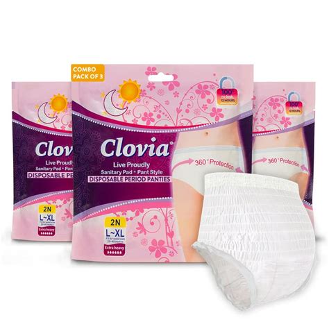Clovia Heavy Flow Disposable Period Panties for Sanitary Protection L ...