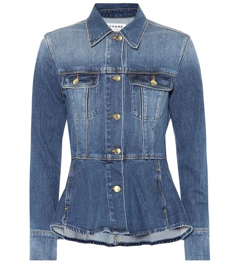 Frame - Peplum denim jacket | mytheresa.com | Denim jacket women ...