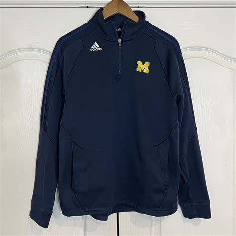 Adidas Michigan Wolverines 1/4 Zip Pullover Jacket for Sale in Mckinney ...