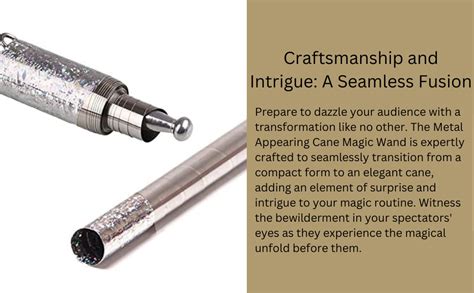 Mydayis Metal Appearing Cane Magic Wand for Professional Magician Stage ...