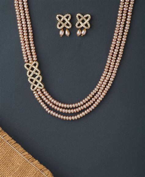 Ravishing Real Pearl Necklace Set - Chandrani Pearls