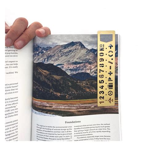 Brass Template Numbers Bookmark – The Paper Company India