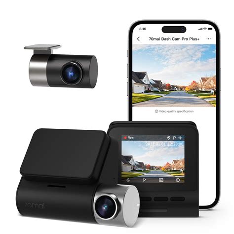 Buy 70maiTrue 2.7K 1944P Ultra Full HD Dash Cam Pro Plus+ A500S, Front ...