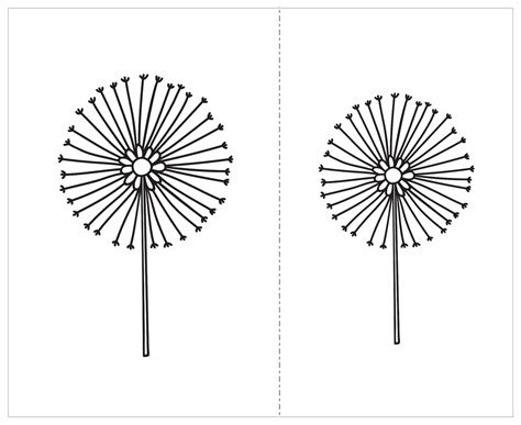 Dente-de-leão 11m - stencil 16 x 13 cm - Soft Stencil