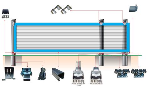 Buy Slide Gate Cantilever Truck Assembly kit Medium Post Square ...