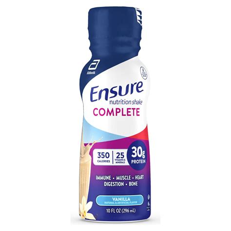 Ensure Complete Nutrition Shake, Vanilla, 10-ounce bottle (CS/16 ...