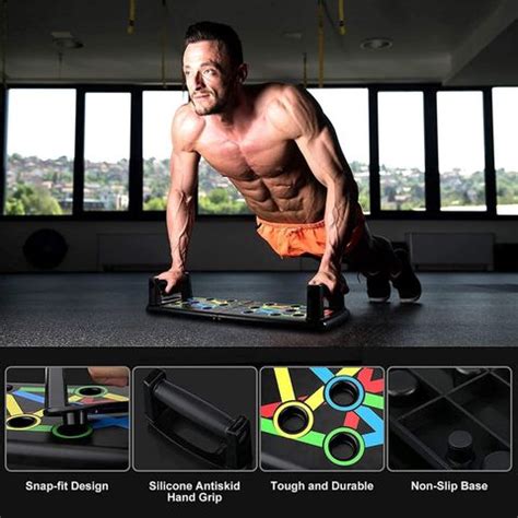Saksharan 15-in-1 Foldable Push Up Board: Multifunctional Home Exercise ...