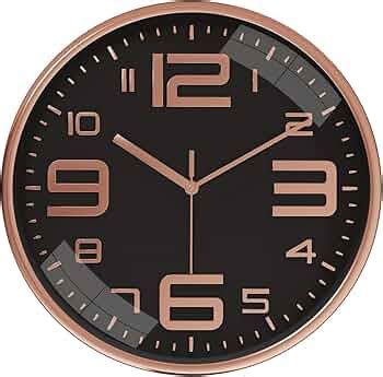 Amazon Brand - Solimo Plastic Analog Wall Clock, Quartz Movement ...