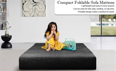 DIVISHA HOMES Foldable 1 Seater Sofa Cum Bed, Sofa Bed 3 X 6 Feet, Jute ...