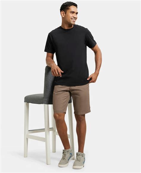 Buy Super Combed Mercerised Cotton Woven Straight Fit Shorts with Side ...