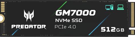 Acer Predator GM7000 1TB NVMe Gen4 Gaming SSD India | Ubuy
