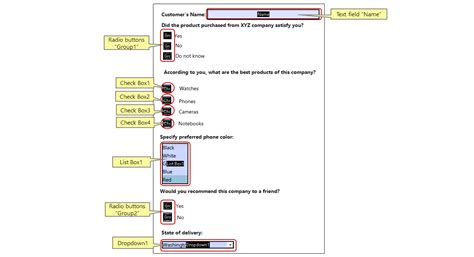 Image result for PDF Checkboxes
