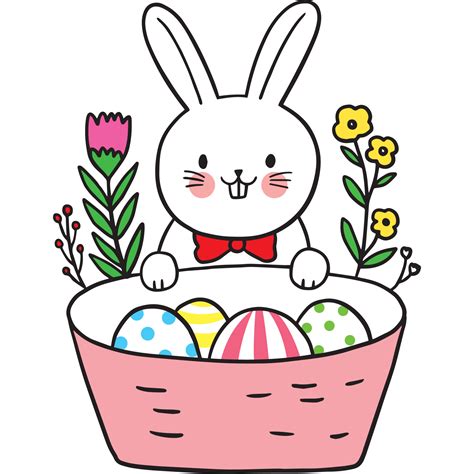 Easter Bunny Hiding Eggs Clipart at Karla Trent blog