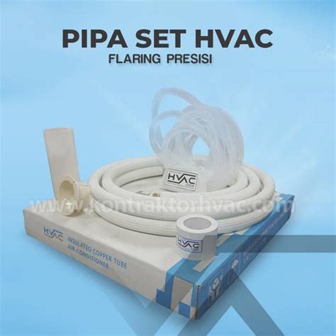 Jual HVAC Copper Set Pipa AC Tembaga Isolasi ASTM B280 Flaring Presisi ...