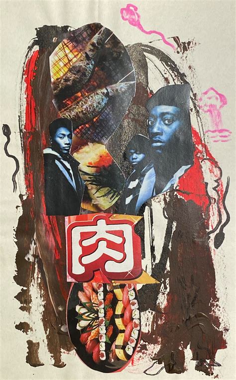 コラージュドローイングシリーズ「肉」 | 根本敬小売店ーTakashi Nemoto's some arts