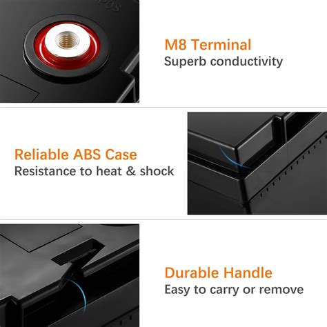 Buy Miady 12V 100Ah Lithium Phosphate Battery, 2000+ Cycles LiFePO4 ...