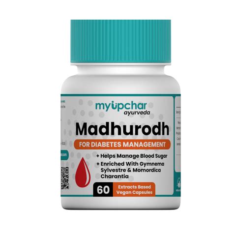 myUpchar Ayurveda Madhurodh Capsule For Diabetes Management- 60 ...