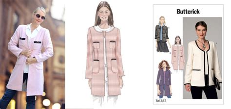 Chanel Style Jacket Pattern 的图像结果