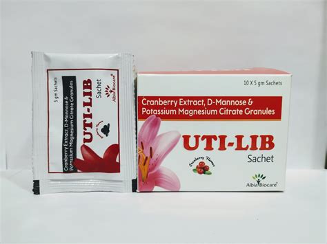 UTI-LIB Sachet | Cranberry Extract 200 mg + D-Mannose 300 mg ...