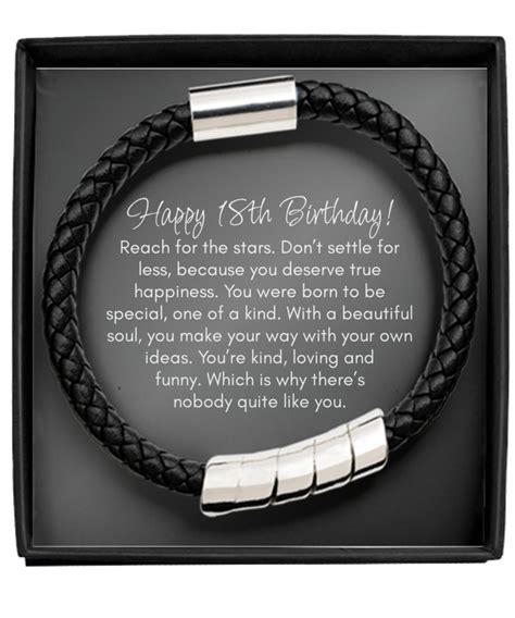 18th Birthday Gift, Bracelet for Him, Son, Grandson, Nephew, Godson ...
