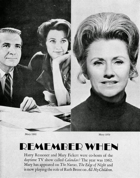 Afternoon TV: Remember When Mary Fickett