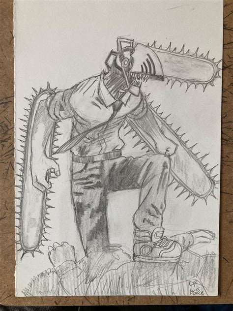 Chainsaw Man drawing by luisponcestudio on DeviantArt