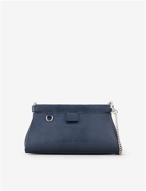 Metallic Crossbody Bag With Detachable Chain Strap