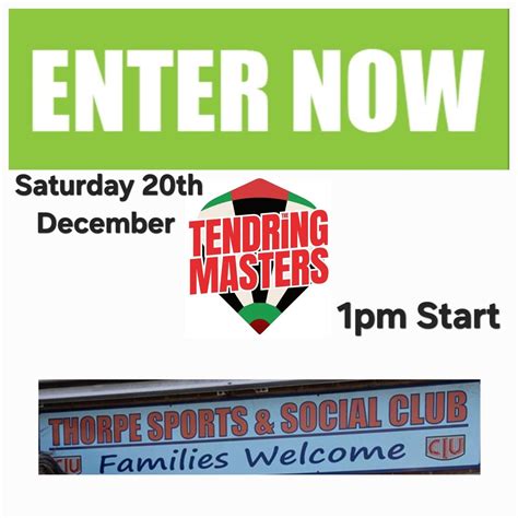 Qualifier (3) Tendring Masters Rab Scott Trophy, Thorpe Sports & Social ...