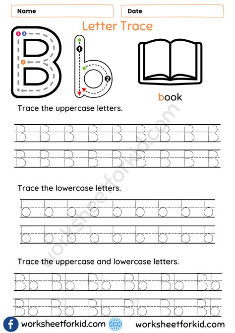 Letter Tracing Worksheets B