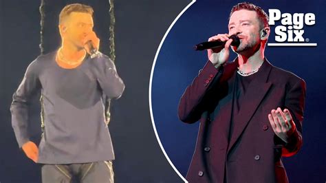 Justin Timberlake suffers awkward wardrobe malfunction during concert