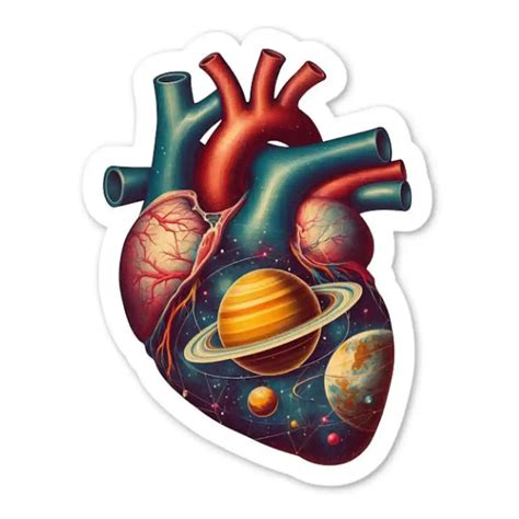 Detailed Anatomical Heart Art | StickerMuse – Stickermuse