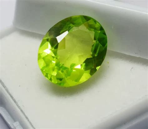 Buy 7.25 Carat Precious Peridot Gemstone Original Certified By Lab ...