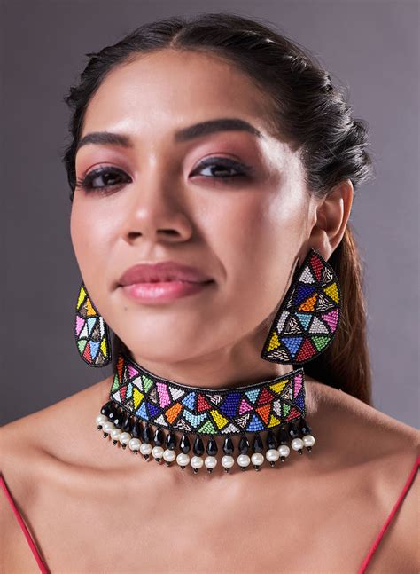 Lavanya block choker set – Phuljhadi