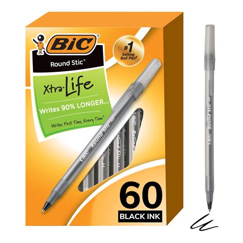Bic Round Stic Black