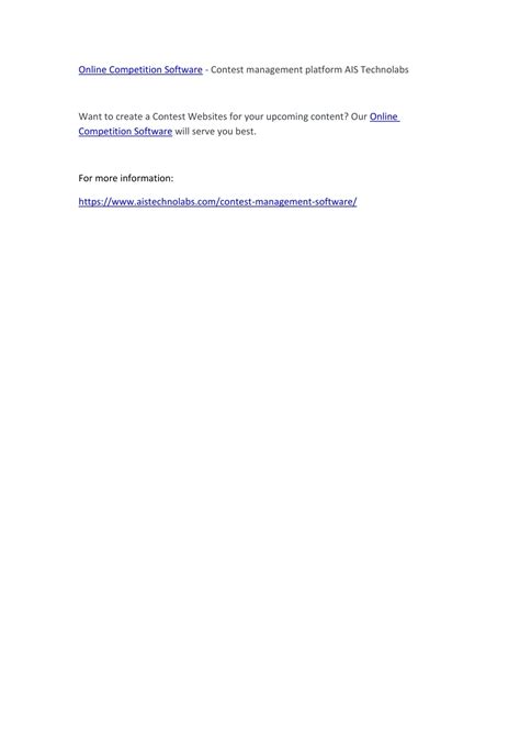 Image result for Contest Management Software