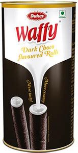 Dukes Waffy Dark Vanilla Flavoured Rolls Tin Wafer Rolls Price in India ...