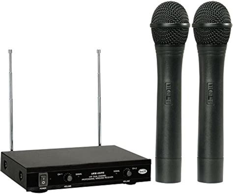 AHUJA AWM-490V2 Dual PA Wireless Microphone(Black) : Amazon.in: Musical ...