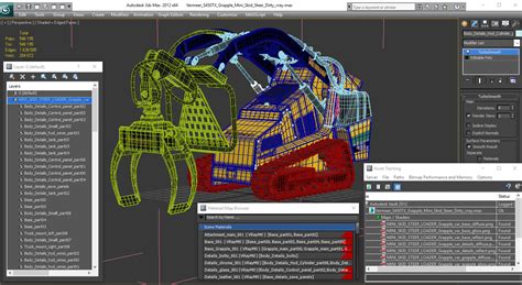 Vermeer S450TX Grapple Mini Skid Steer Dirty 3D model | 3D Molier ...